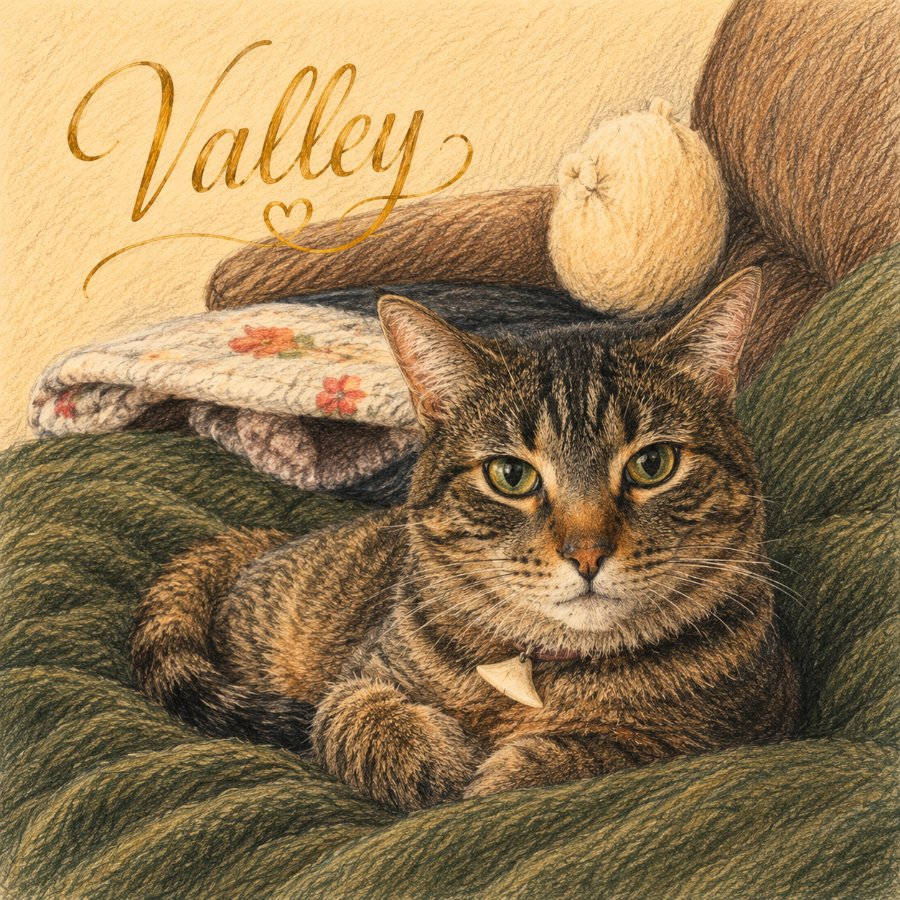 Valley, a tabby cat