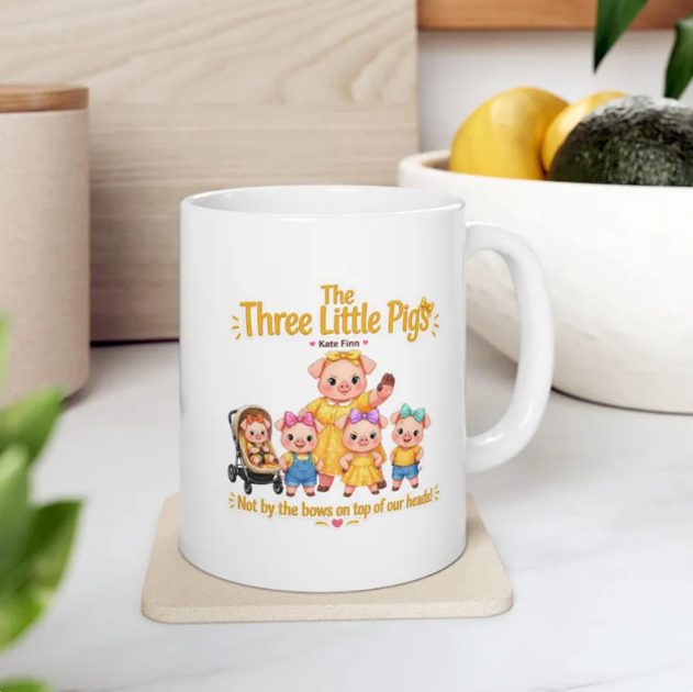 Three Little Pigs coffee mug